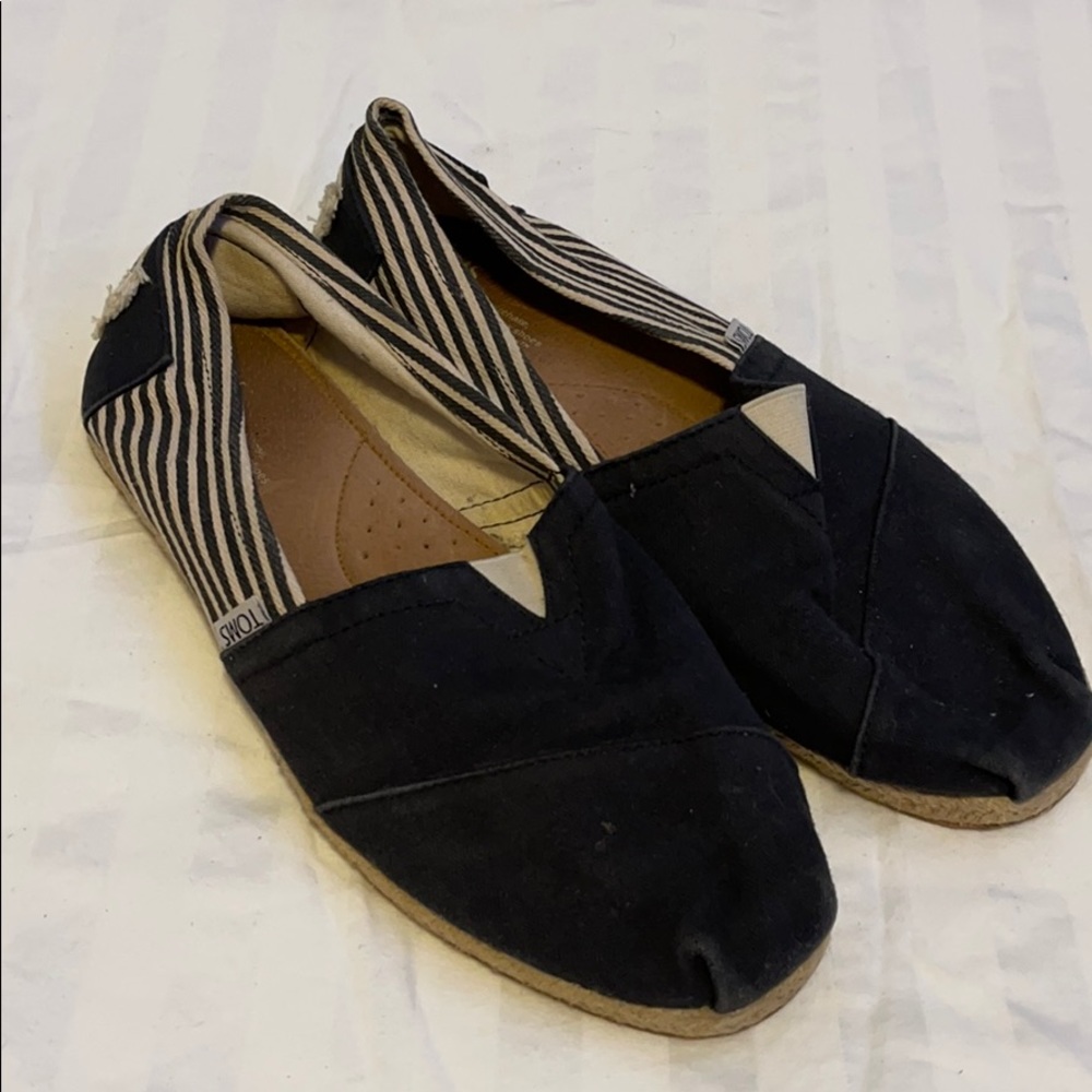 Black and White Toms Shoes
